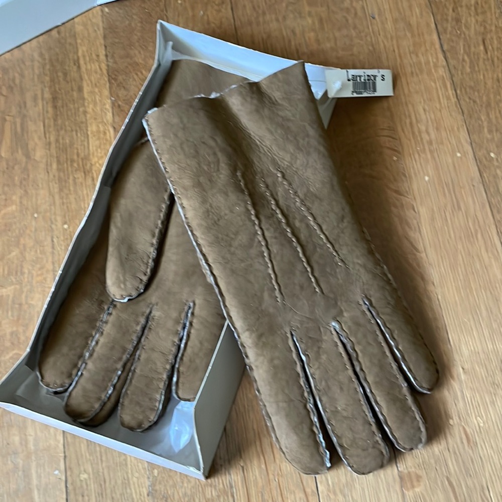 Men’s New Larimor’s gloves. Leather and shearling